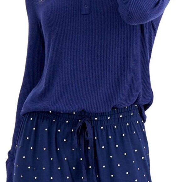 Charter Club Womens Ribbed Henley Pajama Top – Large - Picture 1 of 1
